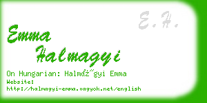 emma halmagyi business card